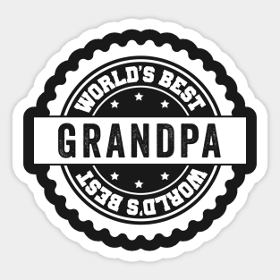 Worlds Best Grandpa Sticker